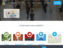 Tablet Screenshot of infor-jeunes.be
